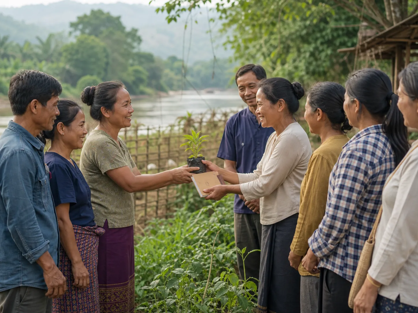 ภาพประกอบการเดินทางของโครงการจากลาวสู่ไทย